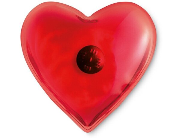 Calienta manos en forma de corazón rojo Calienta manos en forma de corazón rojo