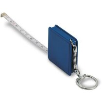 Llavero Fcon flexómetro cuadrado personalizado azul Llavero Fcon flexómetro cuadrado personalizado azul