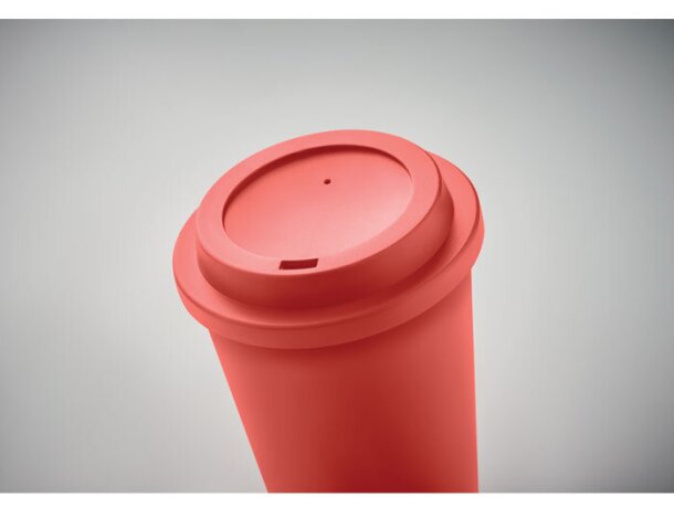 Vaso de doble pared PP 300 ml Nola Rojo detalle 10