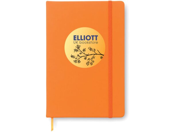 Cuaderno A5 con hojas rayadas personalizado