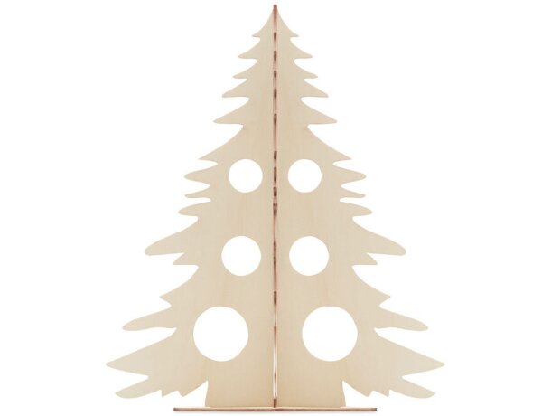 Adorno de navidad para colorear con acuarelas Tree And Paint Madera detalle 4