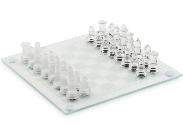 Juego de ajedrez de cristal Scaglass Violeta detalle 5