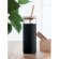 Vaso de cristal borosilicato con funda de silicona 450ml Strass Negro detalle 3