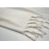Toalla-pareo rPET algodón con flecos anudados y rayas 75x150 cm Gris claro detalle 1
