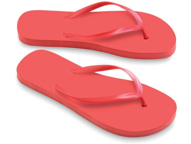 Chanclas de playa con tiras de pvc con logo