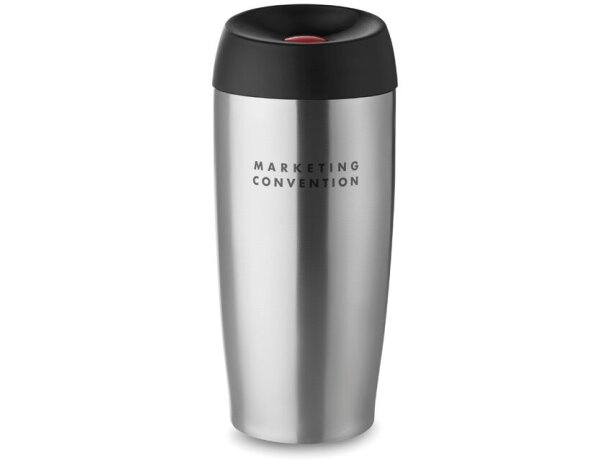 Taza Uppsala de doble pared 350 Ml Plateado mate detalle 4