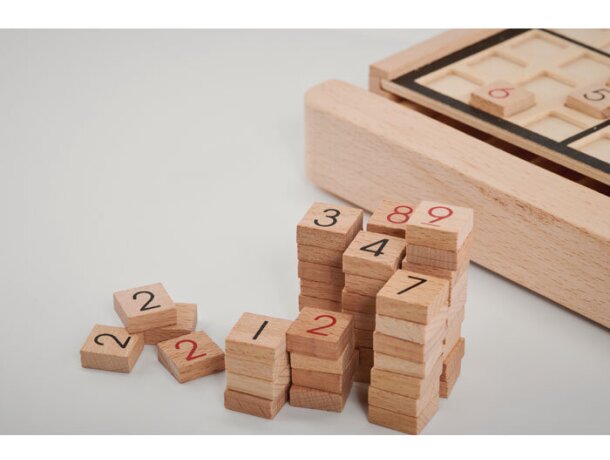 Juego de mesa sudoku de madera Sudoku Madera detalle 3