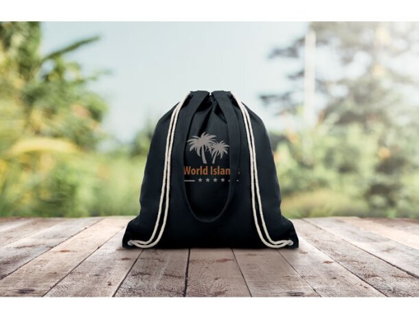 Mochila En Canvas Color Y Asas con logo