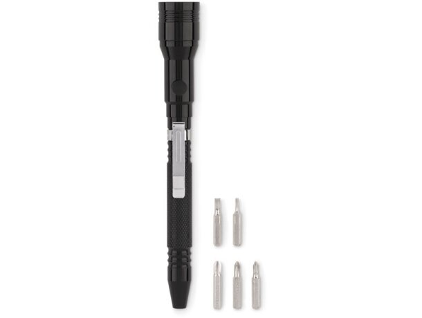 Linterna de aluminio Lampio Torch Plateado detalle 6