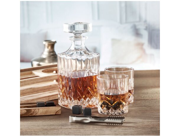 Set de whisky Bigwhisk Madera detalle 5