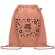 Mochila saco personalizada algodón orgánico Yuki Colour Naranja detalle 15