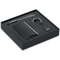 Estuche de regalo con 3 piezas en negro personalizado Estuche de regalo con 3 piezas en negro personalizado