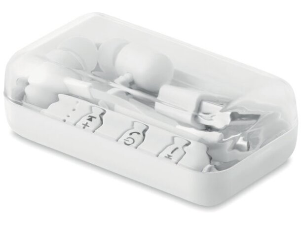 Auriculares Bluetooth Micro Blanco detalle 5