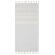 Toalla-pareo rPET algodón con flecos anudados y rayas 75x150 cm Gris claro