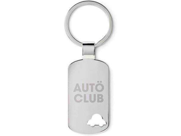 Llavero con detalle de coche metalico