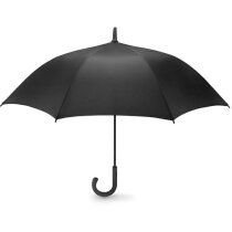 Paraguas de calidad anti viento negro con logo