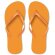 Chanclas de playa con tiras de pvc naranja personalizado