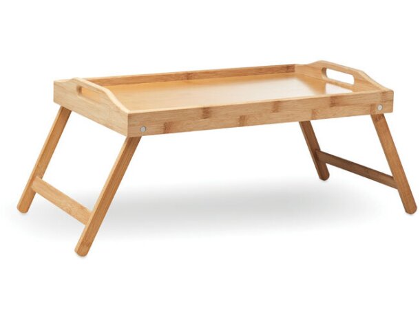 Bandeja con logo plegable de madera Markesa Madera detalle 7