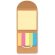 Set bloc y notas adhesivas corcho con solapa Beige detalle 1
