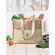 Bolsa nevera canvas y yute Campo De Geli Beige detalle 2