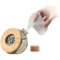 Reloj LCD de bambú por agua Droppy Lux