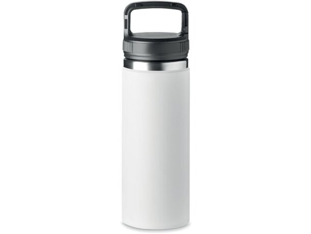 Botellas térmicas con asa integrada acero inoxidable 500ml Cleo Blanco detalle 3