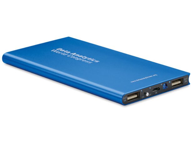 Power Bank De 8000 Mah Azul real detalle 17