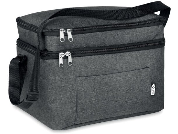 Bolsa térmica Icecube RPET con bandolera y dos compartimentos Azul detalle 3