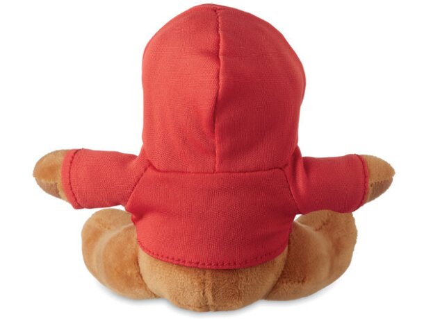 Peluches para bordar personalizable Rudolph con sudadera con capucha Rojo detalle 5