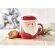 Tazas de merchandising con tapa y decoración de papa noel cerámica Rojo detalle 4