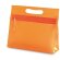 Neceser transparente con asa integrada naranja merchandising