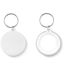 Llavero original para publicidad con chapa redondo de metal