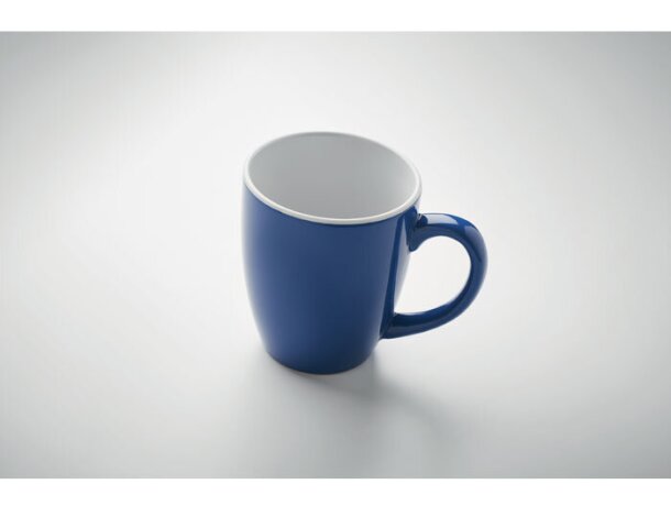 Tazas personalizadas de color de cerámica Colour Trent Azul real detalle 9