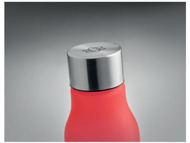 Botella de RPET 600 ml. Glacier Rpet Rojo transparente detalle 1