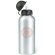 Bidón de agua personalizado de metal 600 ml personalizado plateado mate
