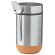 Tarro térmico de acero con cuchara Plateado mate