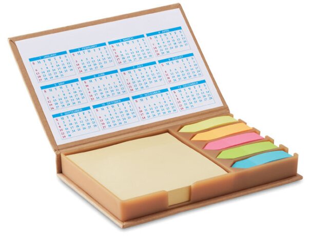 Set De Notas Y Calendario Beige detalle 2