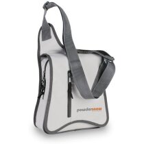Bolsa bandolera con bolsillo vertical gris claro Bolsa bandolera con bolsillo vertical gris claro