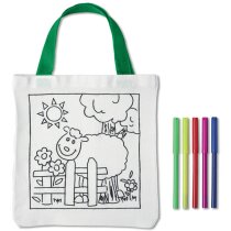 Bolsa infantil de algodón para colorear Bolsa infantil de algodón para colorear