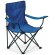 Silla plegable de camping y playa azul