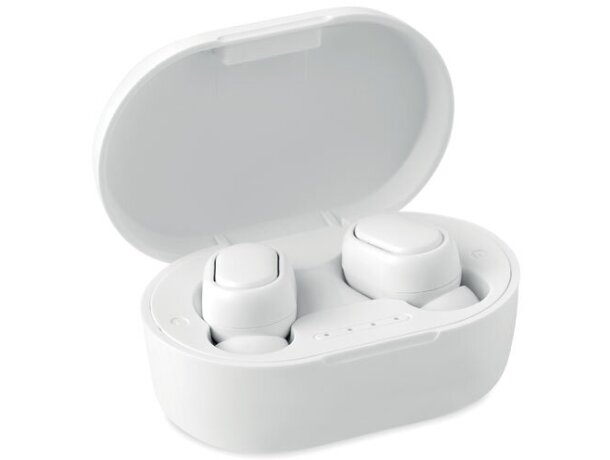 Auriculares personalizados Rwing inalámbricos TWS 5.0 ABS reciclado Blanco detalle 4