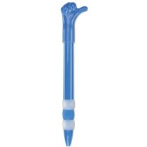 Bolígrafo con mano ergonómico personalizado azul Bolígrafo con mano ergonómico personalizado azul