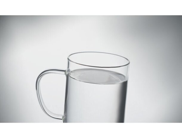 Taza de cristal 400ml Lisbo Violeta detalle 4