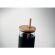 Vaso de 450 ml con tapa bambú Strass Negro detalle 6