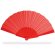 Abanico color liso en varios modelos personalizado rojo