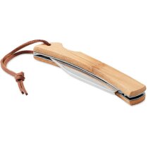 Cuchillo plegable de bambú Mansan