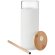 Vaso de 450 ml con tapa bambú Strass Blanco detalle 8