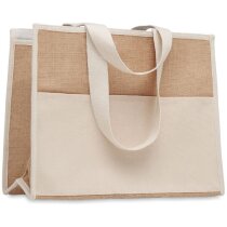 Bolsas de yute publicitarias nevera térmica canvas beige 43 cm