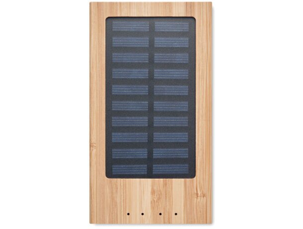 Power bank solar de 4000 mAh Arena Solar Madera detalle 3