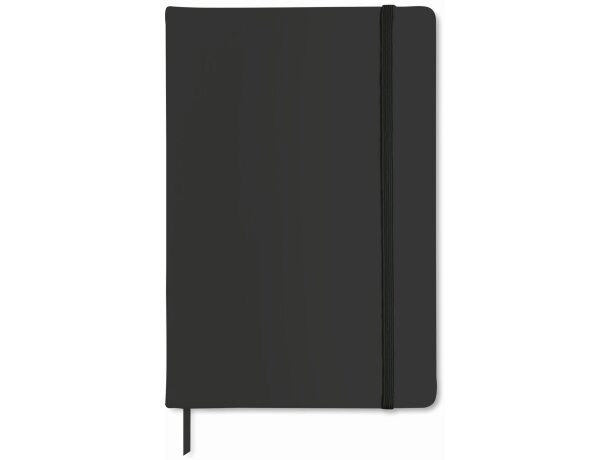 Cuaderno tamaño A6 con hojas rayadas Negro detalle 1